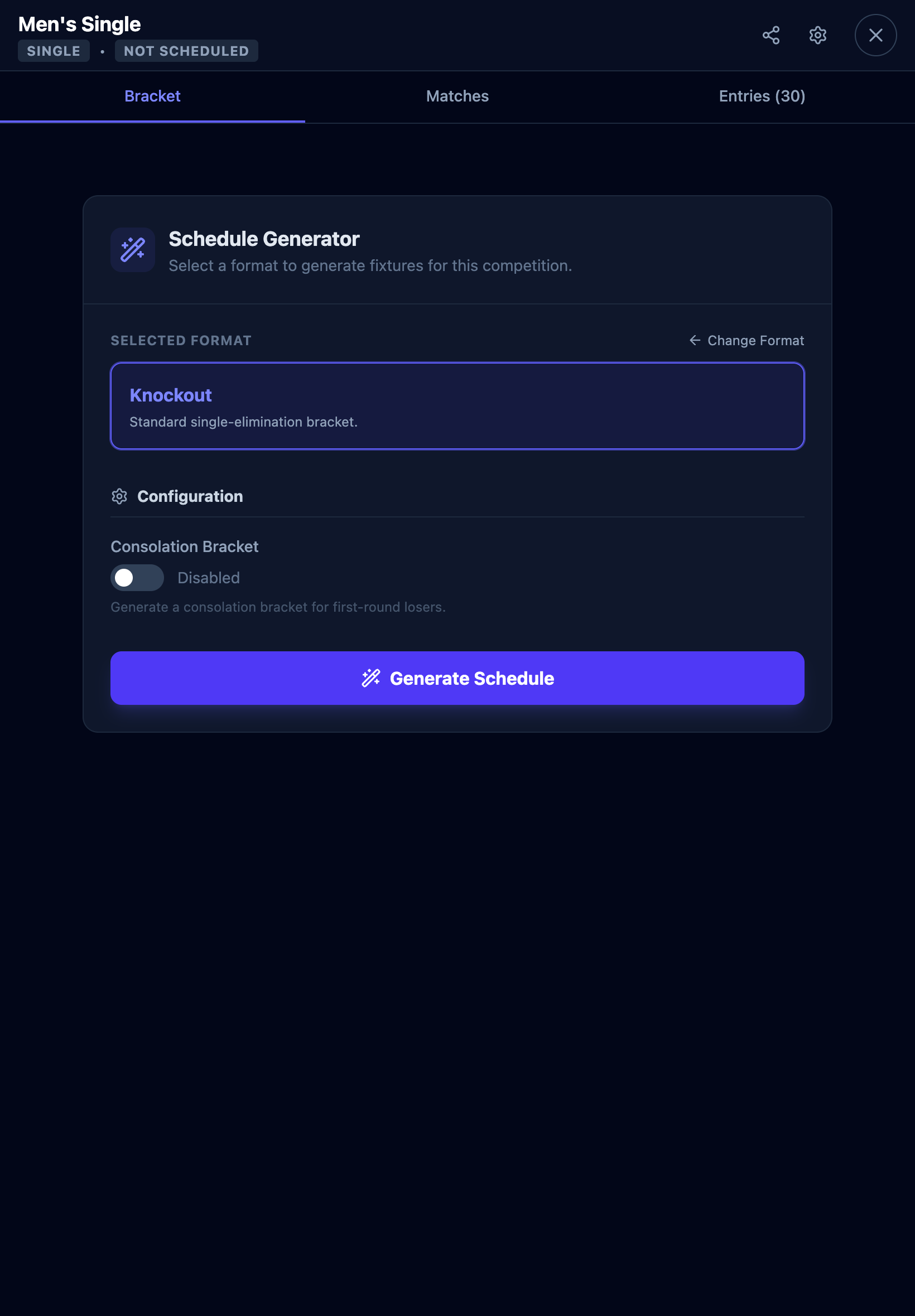 Knockout Configuration