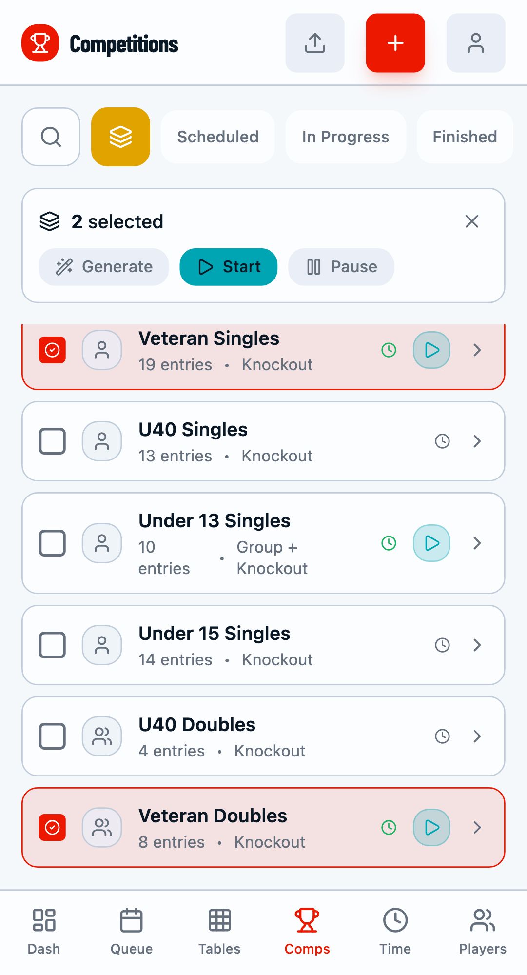 Ready to start competitions