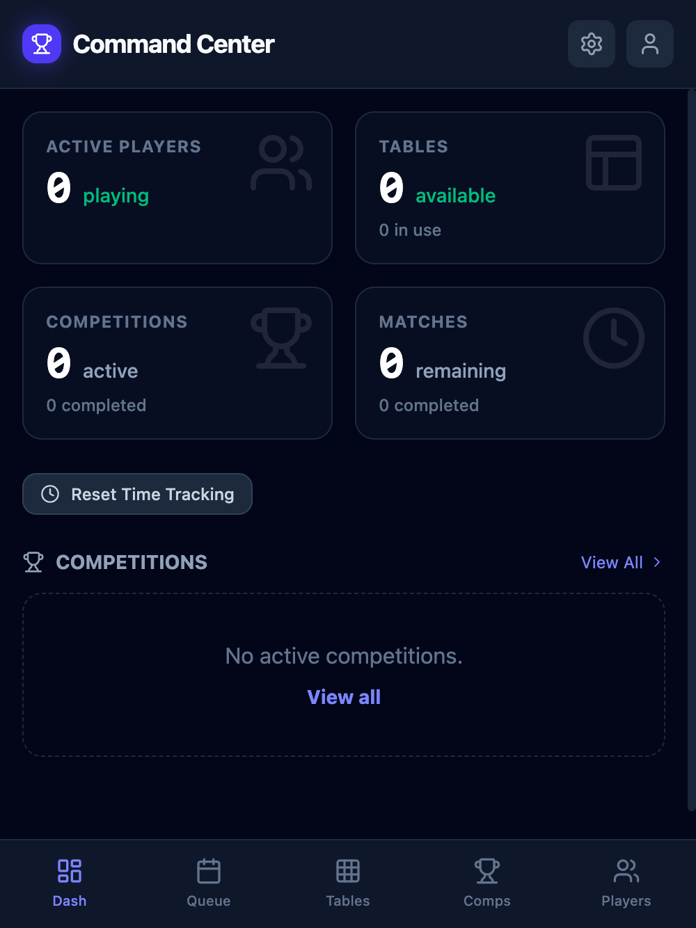Creating a new tournament